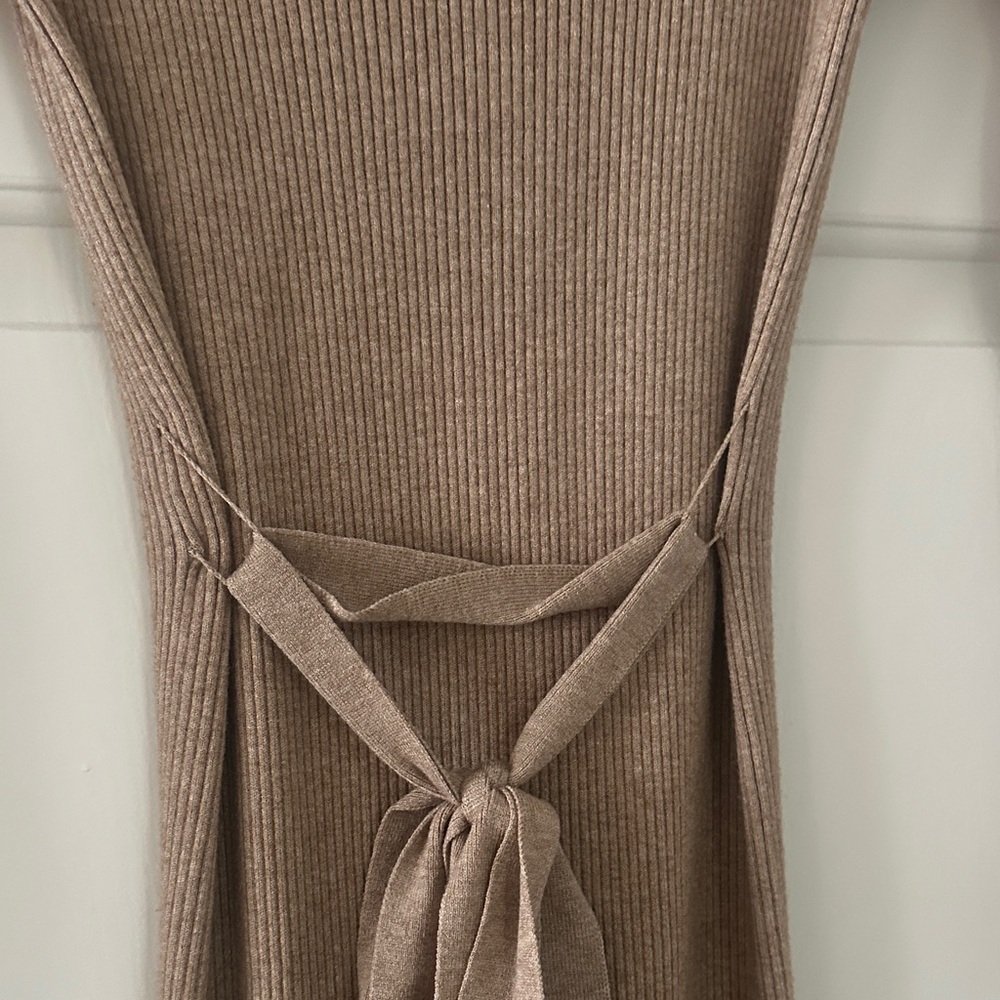 Mango Tan Ribbed Knit Dress - Picture 4 of 4